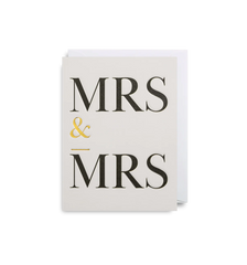 Lagom Design Mrs & Mrs Mini Card