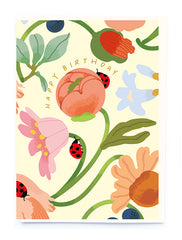 Noi Publishing Simple Flowers Birthday Card