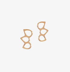 Matthew Calvin Triple Point Ring Stud Earrings