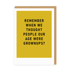 Ohh Deer Grown Ups Birthday Card