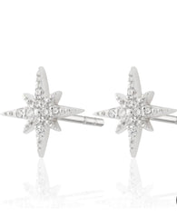 Scream Pretty - Silver Starburst Stud Earrings