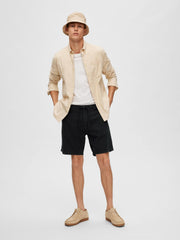 Selected Homme Comfort Brody Linen Shorts - Black