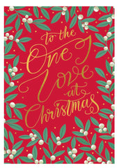 The Art File “To the One I Love At Christmas” Christmas Card