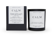Lotus & Lapis Calm Candle Black