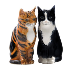 Quail Ceramics Salt and Pepper Cats Reuben & Sparky