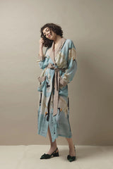 One Hundred Stars Stork Sky Blue Gown