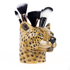 Quail Ceramic Leopard Pencil Pot