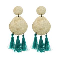 Just Trade Tassel Trio Earrings