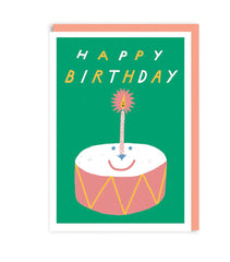 Ohh Deer - Drum Happy Birthday Card