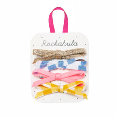 Rockahula Kids Miami Skinny Bow Clips — Pack of Four