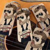 Wot Ma Like George Michael Wooden Keyring