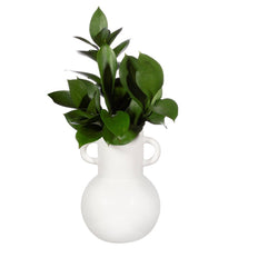 Sass & Belle Small White Amphora Vase
