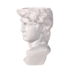 Sass & Belle Large Greek Head Vase White