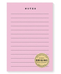 Origins Pink Notepad - 1973