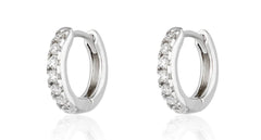 Scream Pretty - Silver Huggie Earrings