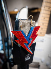 Tatty Devine - Aladdin Sane Bolt Glitter Earrings