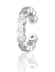 Scream Pretty - Silver Bezel Ear Cuff