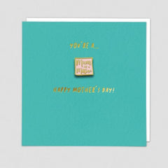 Mum in a Million Pin Badge Card - Redback