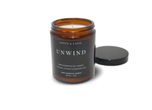 Lotus & Lapis Unwind Amber Candle
