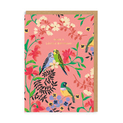 Ohh Deer Summer Birds Birthday Card