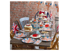 Union Jack Round Paper Plate - Talking Tables