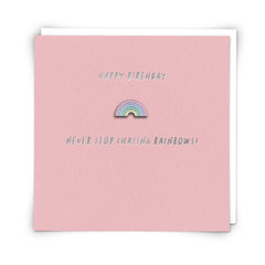 Redback Card Rainbow Pin Badge Card