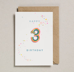 Petra Boase - Rainbow Age 3 Card