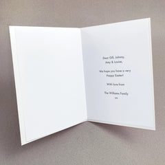 James Ellis Bunnies Easter Card with Paper Confetti