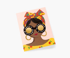 Rifle Paper Scarf Birthday Girl Card