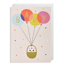 Lagom Design Kitten New Baby Card