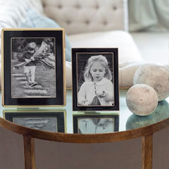Addison Ross Black Enamel & Gold Frame