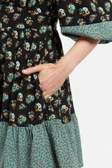 Louche Stina Posy Patchwork Mini Dress