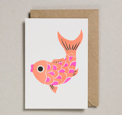 Petra Boase - Riso Papercut Fish Card
