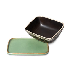 HKliving 70's Ceramics Butter Dish - Meteor