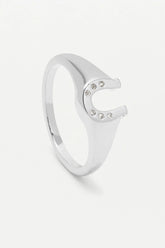 Estella Bartlett Horseshoe Silver Ring