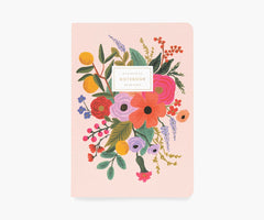 Rifle Paper Garden Party Stitched Notebooks - Set of 3
