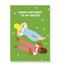 Stormy Knight Bestie Birthday Card