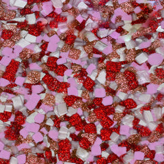 Esoteric London Recycled Acrylic Scribble Earrings - Pink