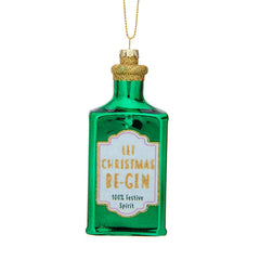 Sass & Belle 'Let Christmas Bee-Gin' Bottle Bauble New