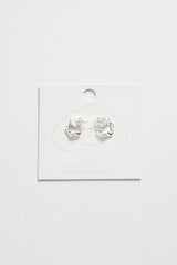 Estella Bartlett Wave Hoop Earrings - Silver Plated