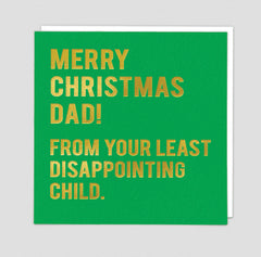 Redback Cards Xmas Dad Christmas Card