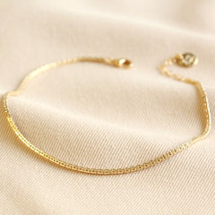 Lisa Angel Anklet Gold Double Chain Anklet Set of 2