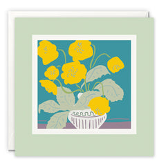James Ellis Vase with Yellow Flowers Paintworks Card