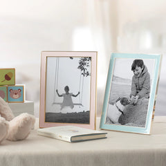 Addison Ross Powder Blue Enamel & Silver Frame