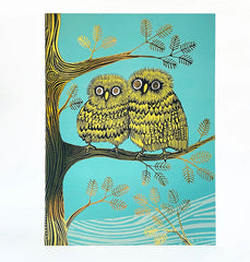 Lush Designs - Baby Owl Greeting Card