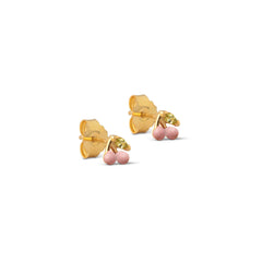 Enamel Copenhagen Cherry Studs - Light Pink
