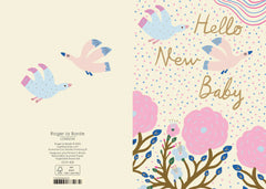 Roger La Borde ‘Hello New Baby’ Floral Card