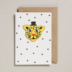 Petra Boase - Leopard Iron on Patch Card