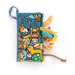 Jellycat Soft Book - Pet Tails Blue