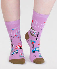 Thought Socks - Genevieve Women's Organic Cotton Fairground Socks